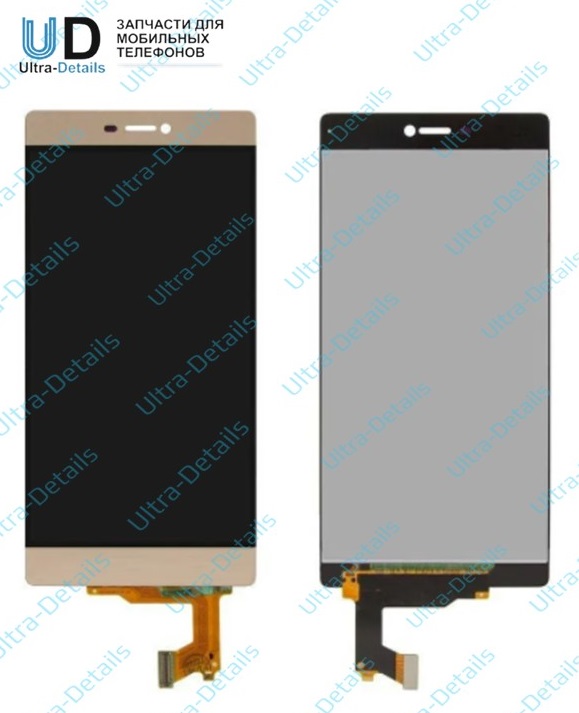 Дисплей для Huawei P8 в сборе с тачскрином (золотой)