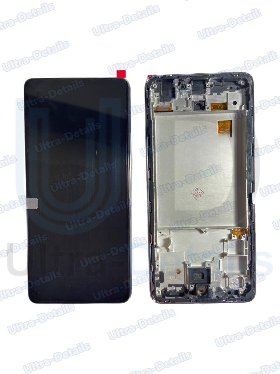 Дисплей для Samsung A725F (A72) в сборе с тачскрином и рамкой (черный) Oled