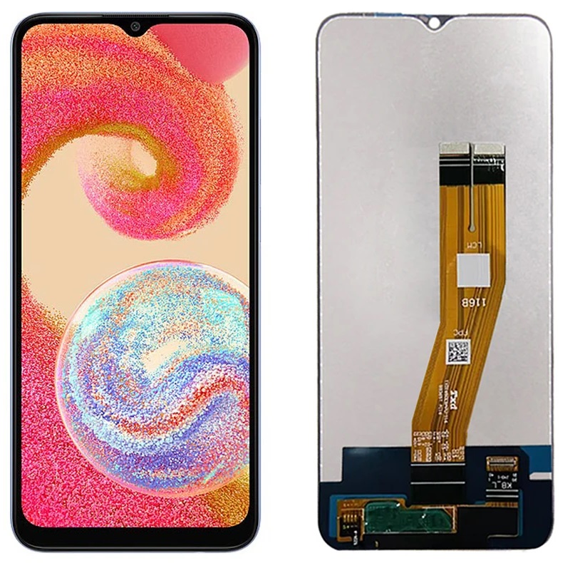 Дисплей для Samsung A04E (A042F) в сборе с тачскрином (черный) Оригинал
