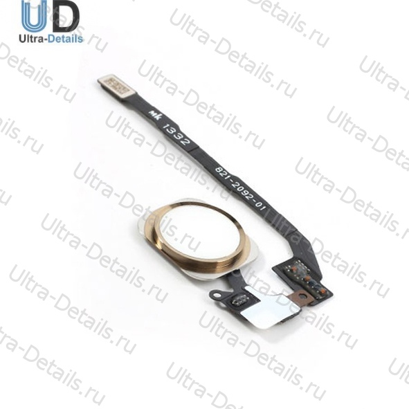Шлейф iPhone 5S на кнопку HOME в сборе (золотой)