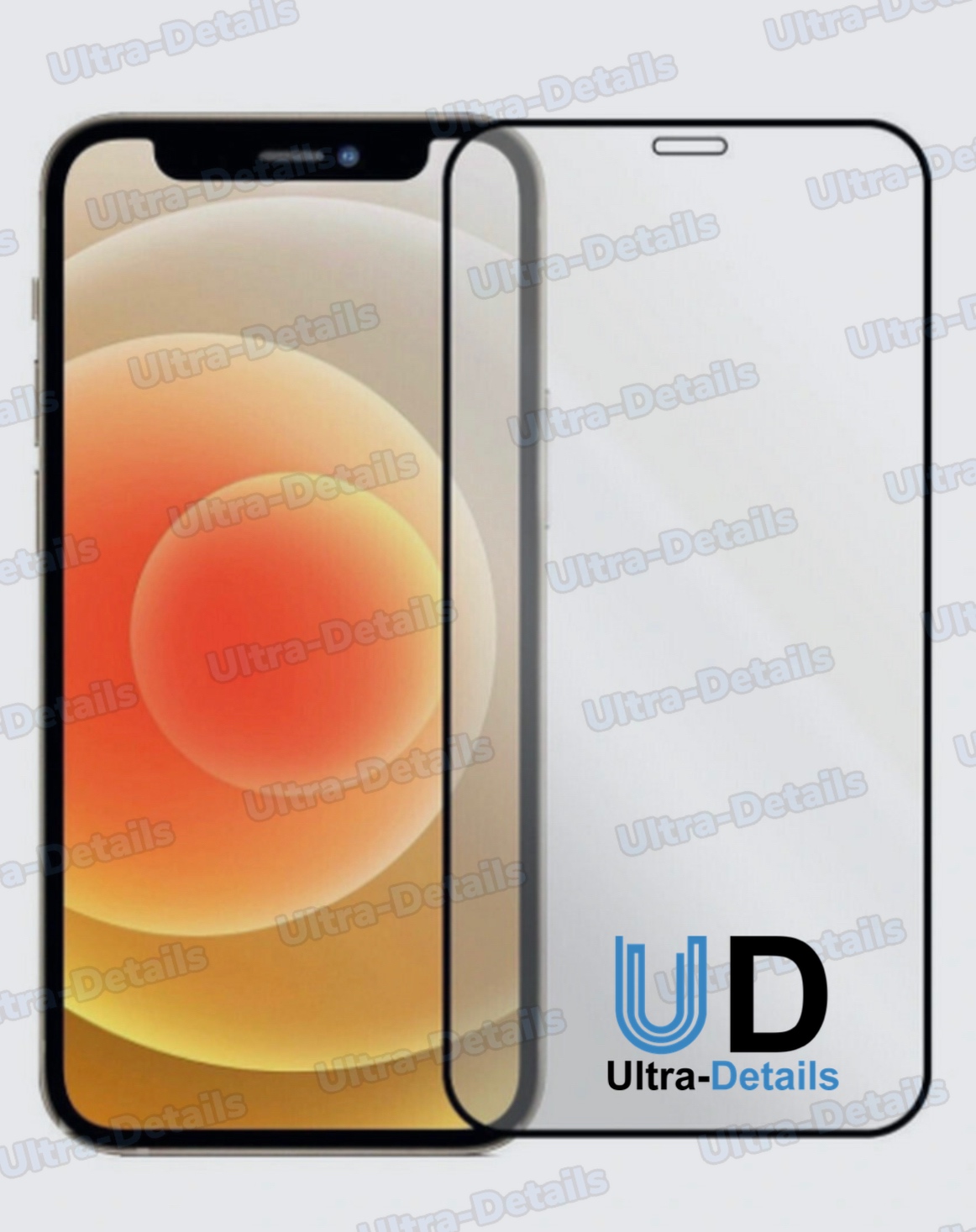 Защитное стекло iPhone 12 Mini (Полное покрытие) черный