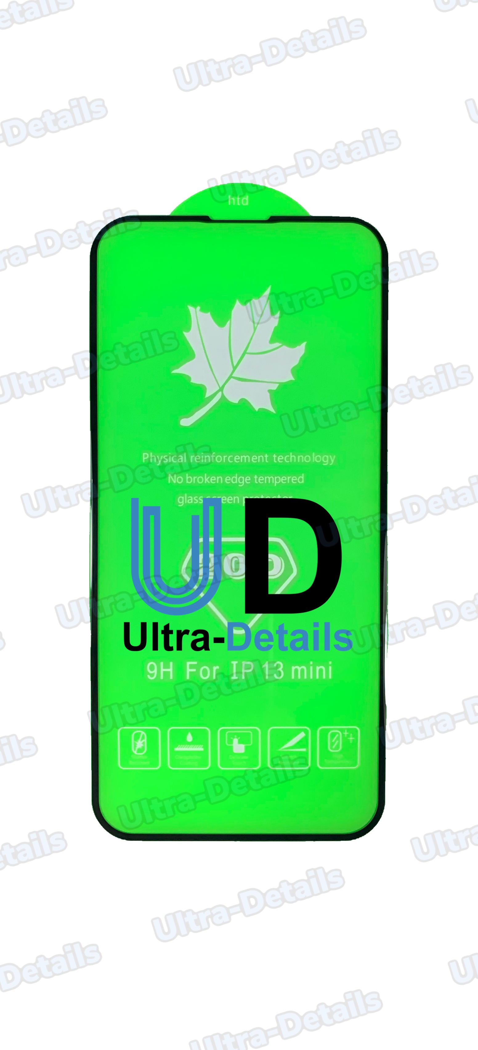 Защитное стекло iPhone 13 Mini (Полное покрытие) черный