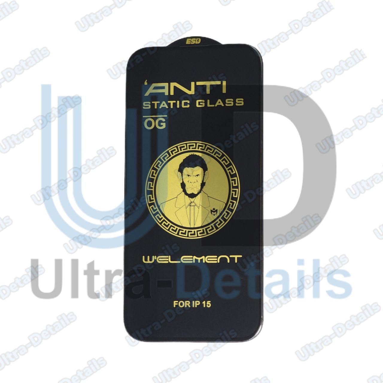 Защитное стекло для iPhone 15/ 16 полное покрытие (черный) OG