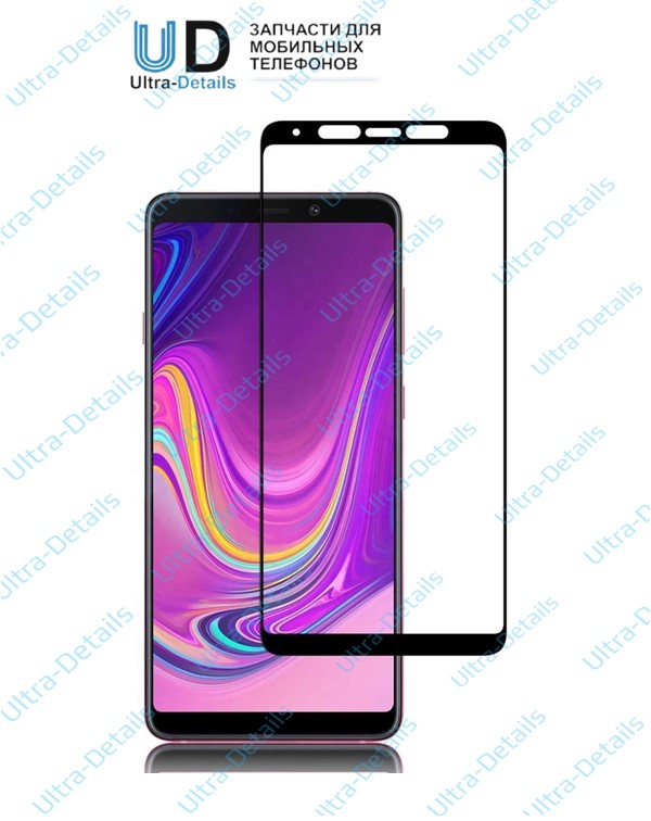 Защитное стекло 5D Samsung A9 Star (плоское) черный