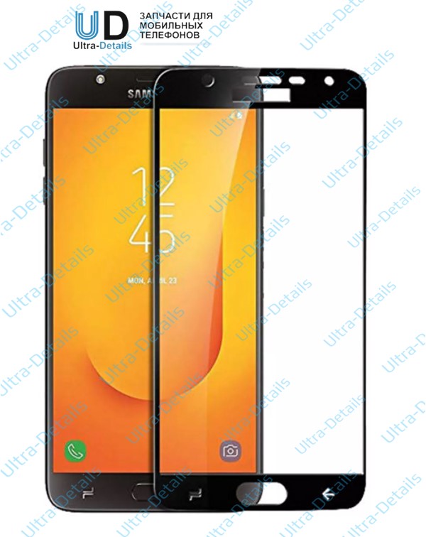 Защитное стекло 9D Samsung J810F (J8 2018) черный
