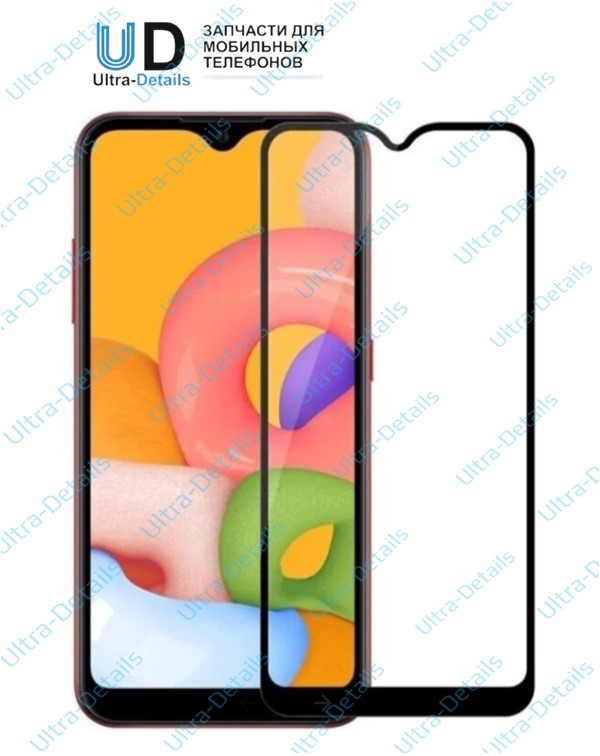 Защитное стекло Samsung M015F (M01) (Полное покрытие) черный