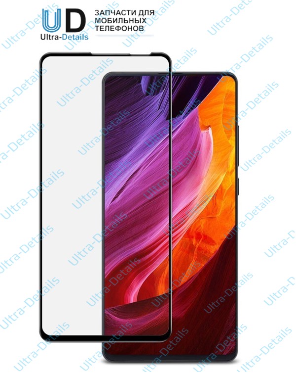 Защитное стекло Xiaomi Mi Mix 3 (Полное покрытие) черное