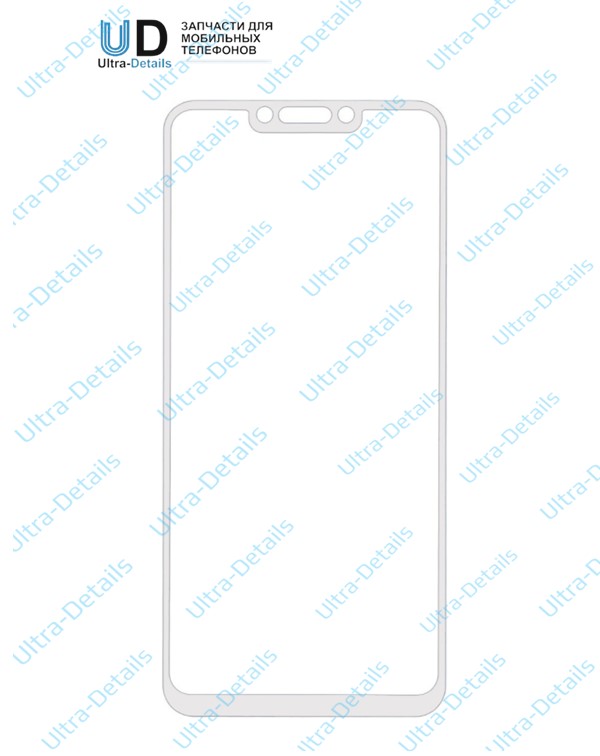 Защитное стекло 5D для Huawei Nova 3 белый