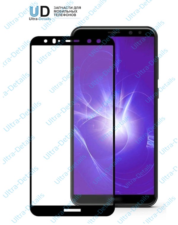 Защитное стекло для Huawei Mate 10 Lite/NOVA 2i (Полное покрытие) черный