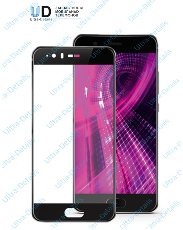 Защитное стекло 5D для Huawei P10 черный