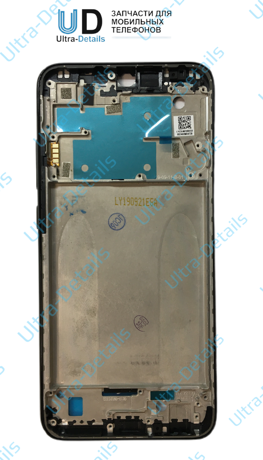 Рамка дисплея Xiaomi Redmi Note 8 (M1908C3JG) / Redmi Note 8 2021 (M1908C3JGG) черный