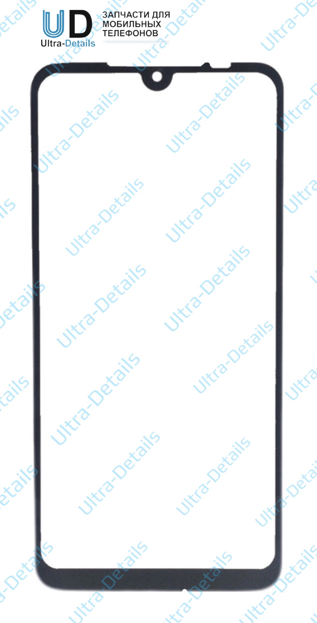 Стекло для переклейки Xiaomi Redmi Note 7 черный
