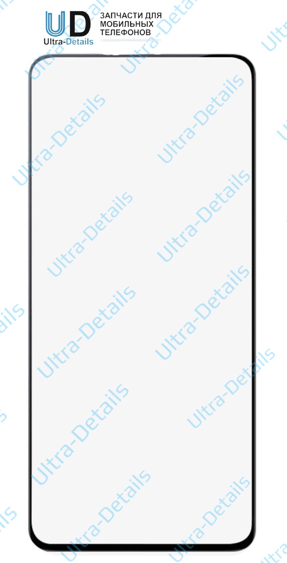 Стекло для переклейки с OCA для Xiaomi Poco F2 pro (M2004J11G) черный