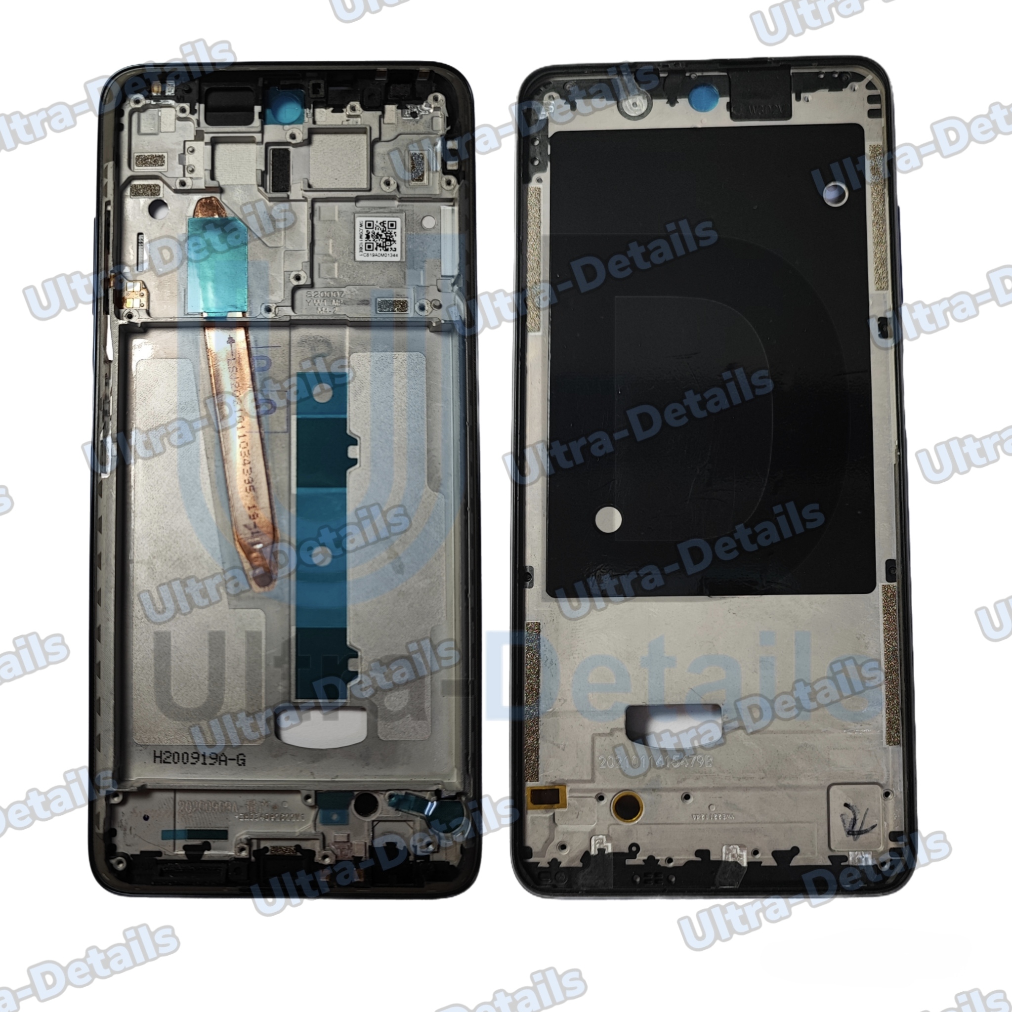 Рамка дисплея для Xiaomi Poco X3 синий