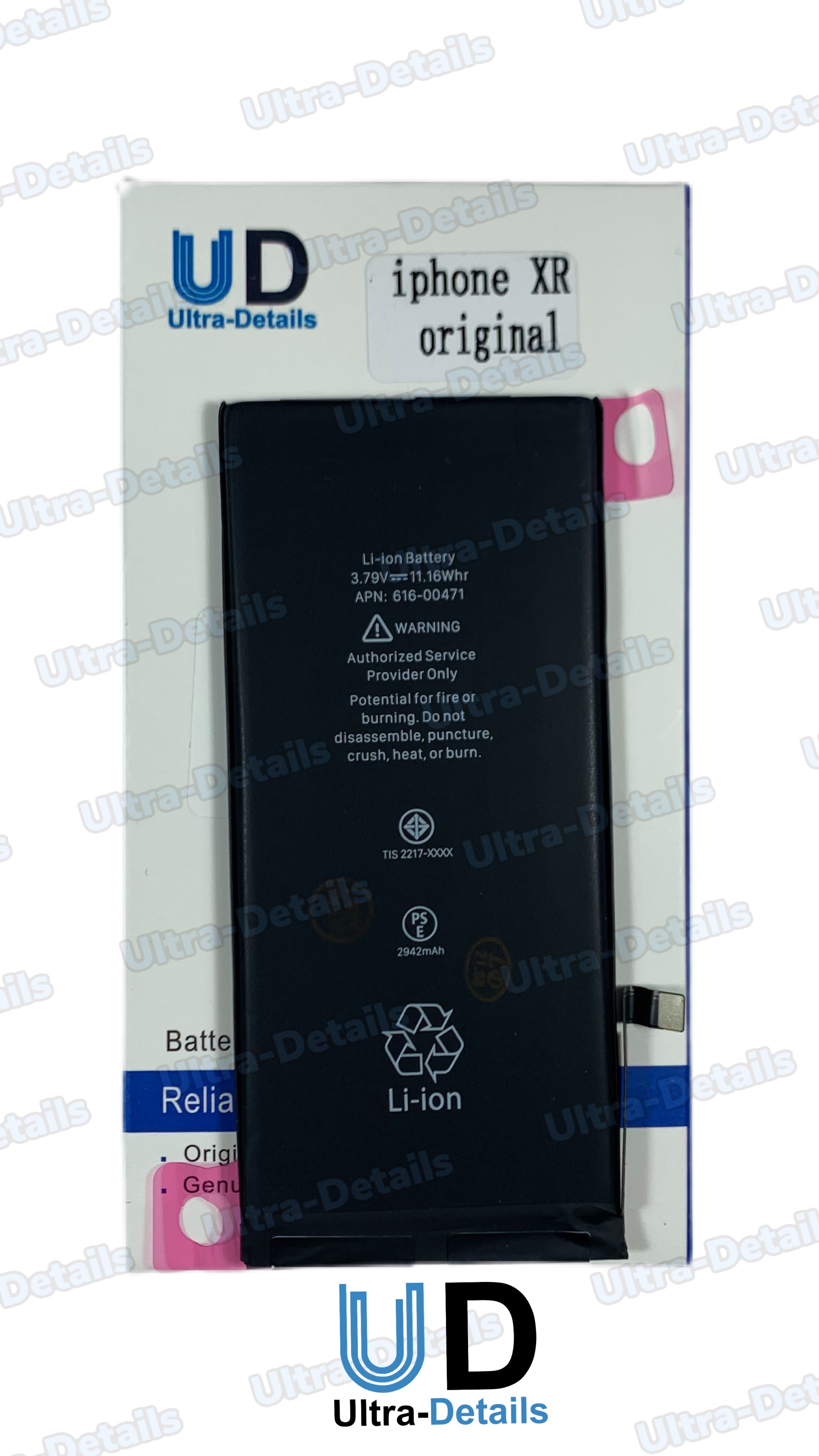 Аккумулятор для Apple iPhone XR усиленная 3300 mAh Оригинал JCID