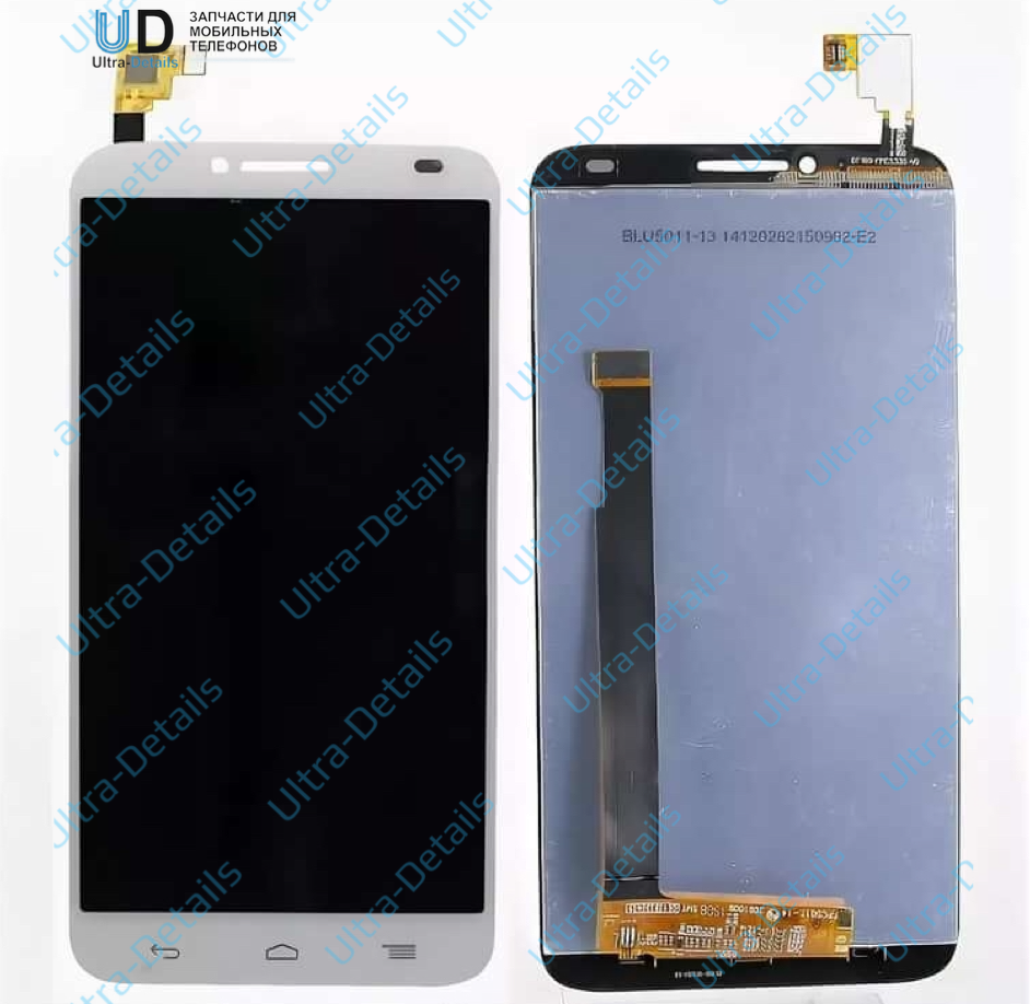 Дисплей для Alcatel OT-6037Y/6037K (Idol 2) в сборе с тачскрином (белый)